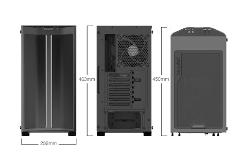 be quiet! Pure Base 500DX Black PC-Gehäuse, 3X Pure Wings 2 Lüfter, ARGB LEDs, Radiatoren bis...