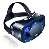 VR Brille für Handy, Virtual Reality 3D Headset, 3D VR Glasses Augenschutz Brille PC Unterhaltung...