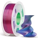 ANYCUBIC Silk PLA Filament, Tri Color PLA Silk Filament 1,75mm, 360° Farbwechsel 3D Drucker...