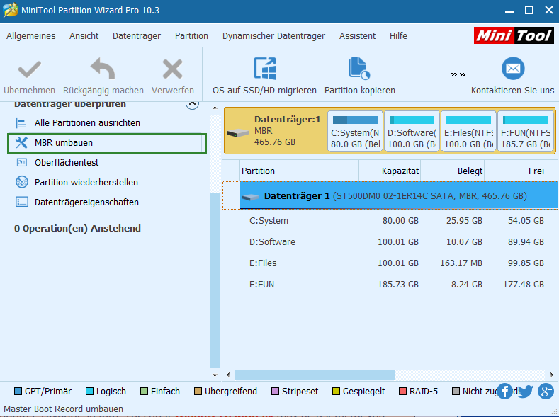 minitool partition wizard version 10