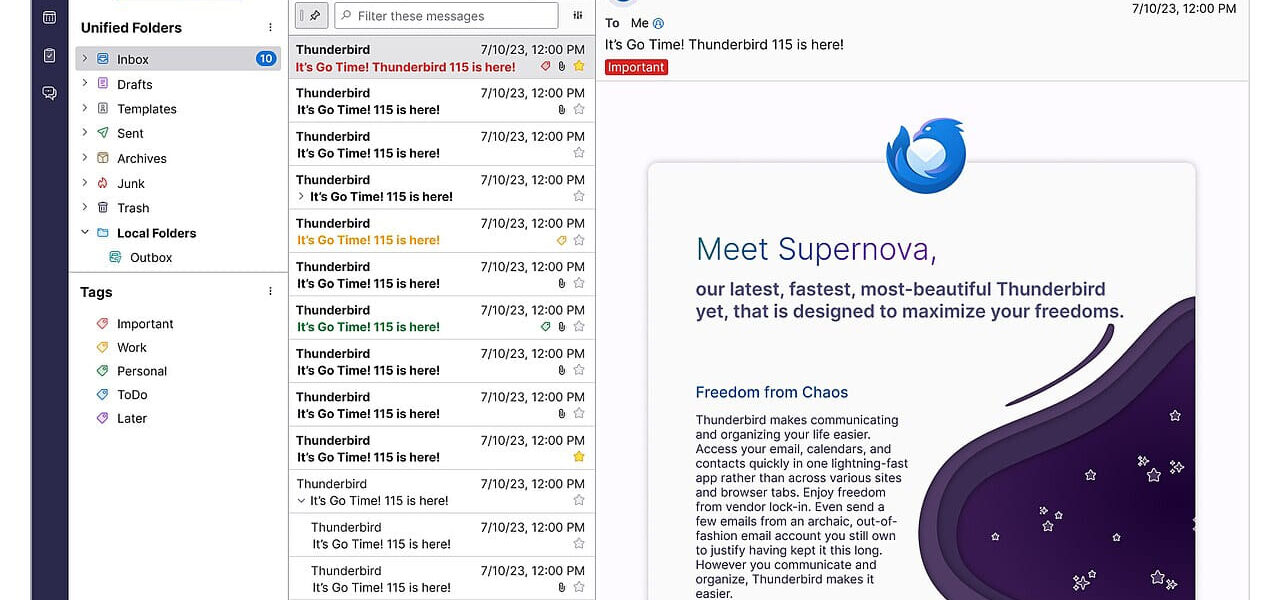 E-Mails von Thunderbird in Outlook importieren