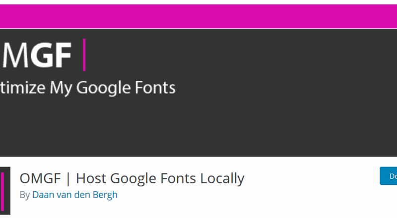 Google Fonts lokal einbinden mit OMGF