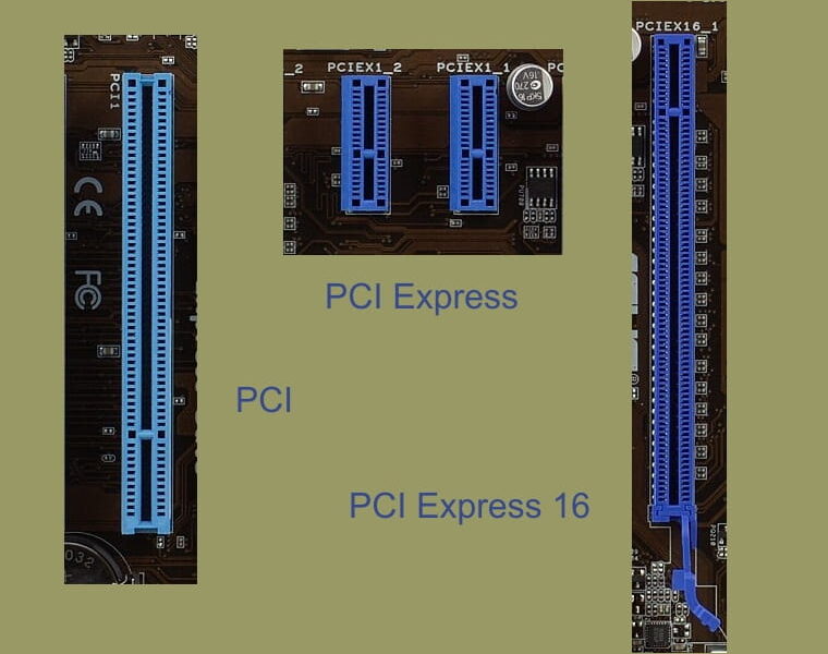 PCI Express (PCIe) Steckplätze