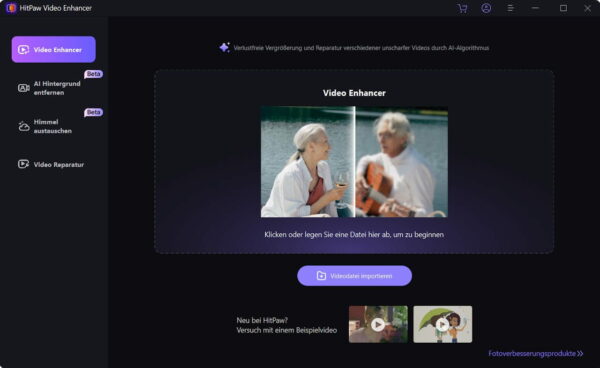 Videoqualität verbessern mit dem HitPaw Video Enhancer