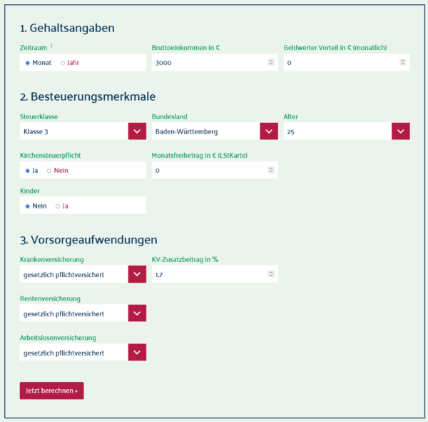 Brutto-Netto-Rechner erklärt