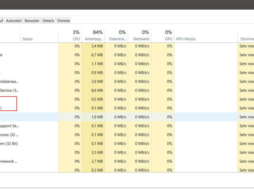 Windows COM Surrogate Prozess im Task-Manager