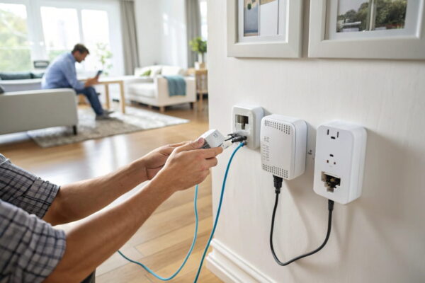 Powerline-Adapter Installation: Verbindung zwischen Router und Adapter Schritt für Schritt